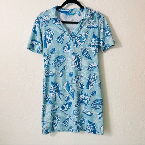 Tori Richard Honolulu Sea of Love Dress Sea Shells Ocean XS - Picture 1 of 7